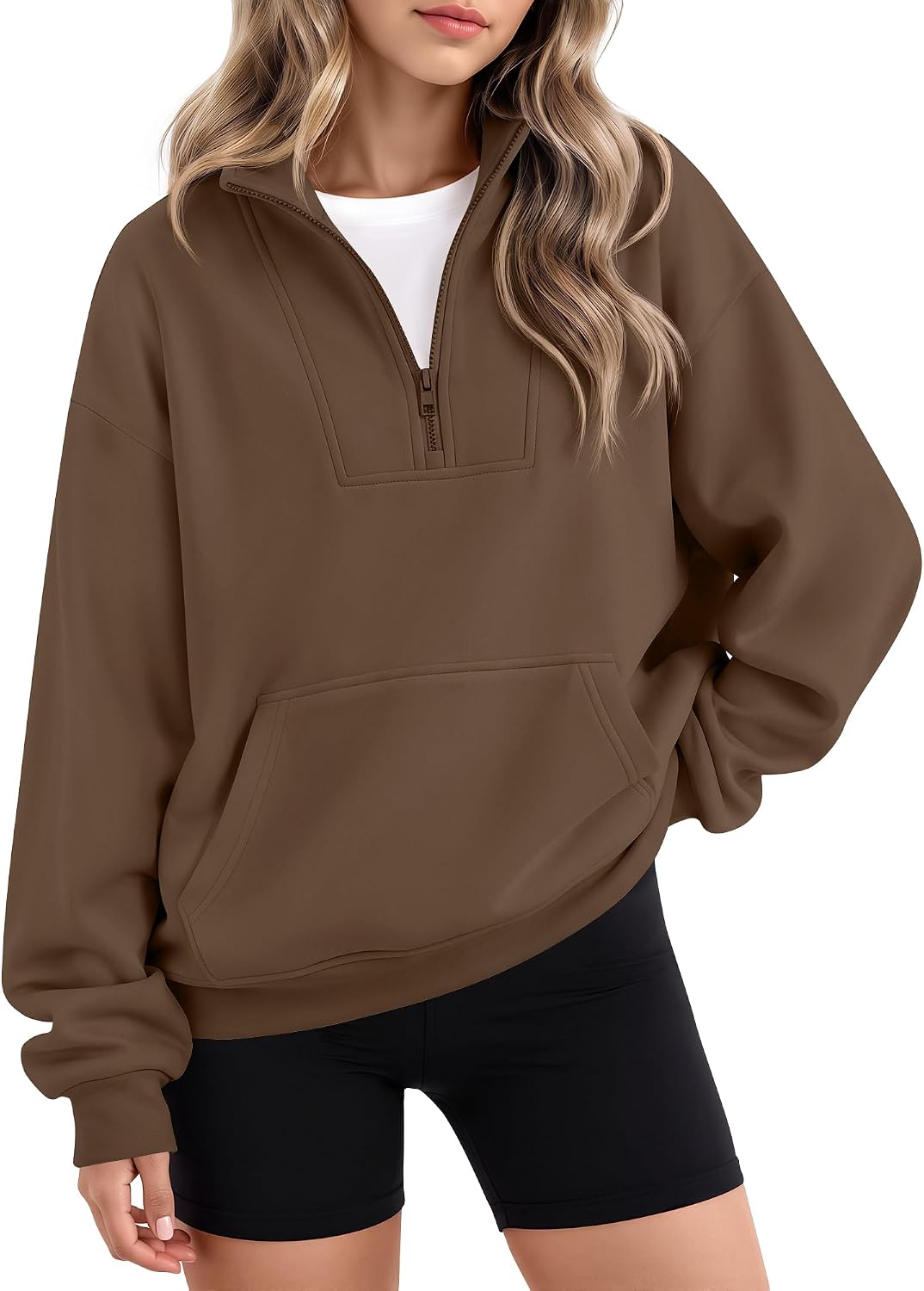 Girls' Quarter Zip Sweatshirt Ages 5-14