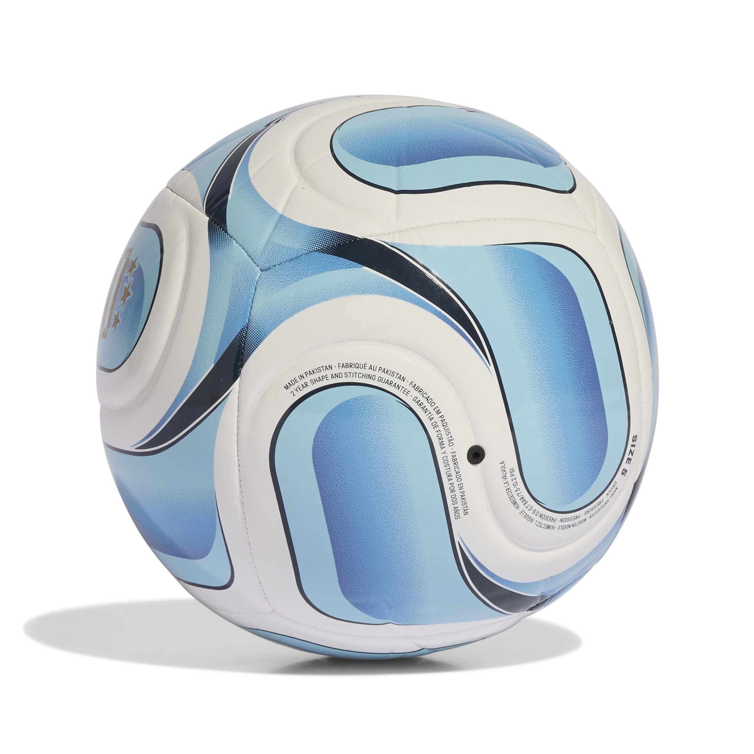 adidas Unisex-Adult FIFA World Cup 26 AFA Argentina Club Home Soccer Ball, White/Icey Blue/Light Blue, 5 - 2