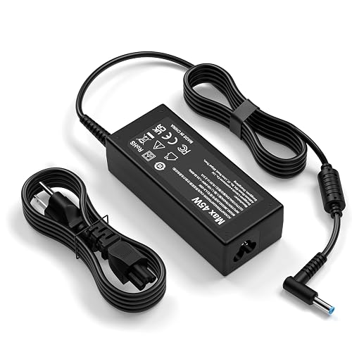 HP Laptop Charger 45W Replacement Blue Tip Adapter