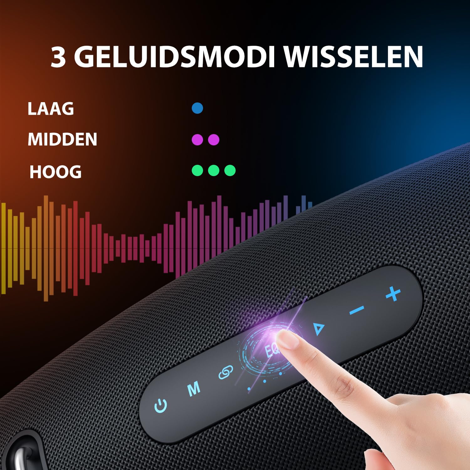 ZEALOT Cassa Bluetooth,75W Altoparlante Bluetooth con Tecnologia BassUp,Batteria 14400mAh,Impermeabile IPX6,EQ,Stereo, esta (Nero)