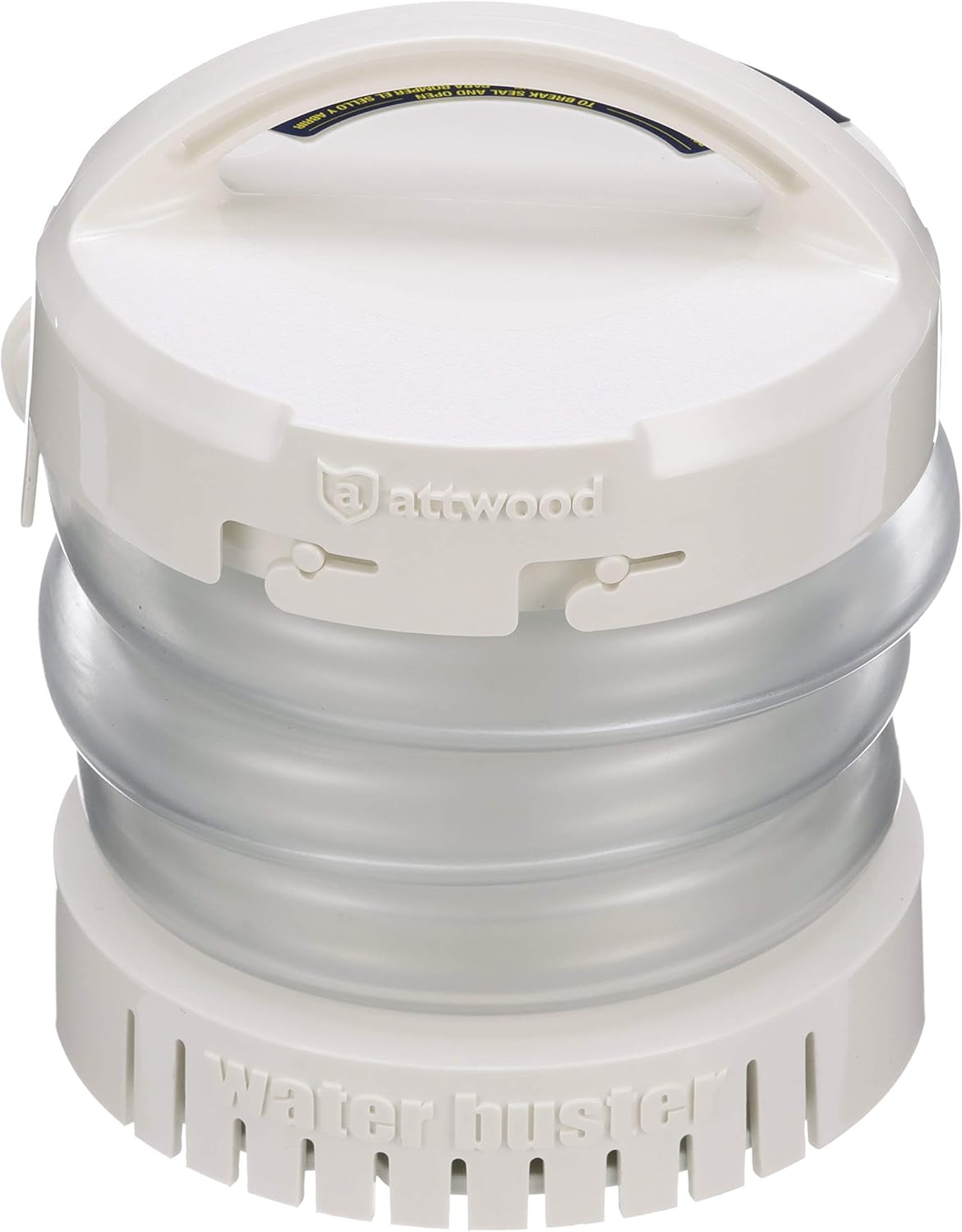 Attwood White and Clear Portable Submersible Pump with Hose