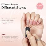 Modelones Jelly Gel Nail Polish 6 Colors Nude Gel Polish Milky White Neutral Nail Gel Polish Shimmery Glitter Translucent Nail Art Gel Kit Soak off Gel Manicure DIY Salon Nail Gift