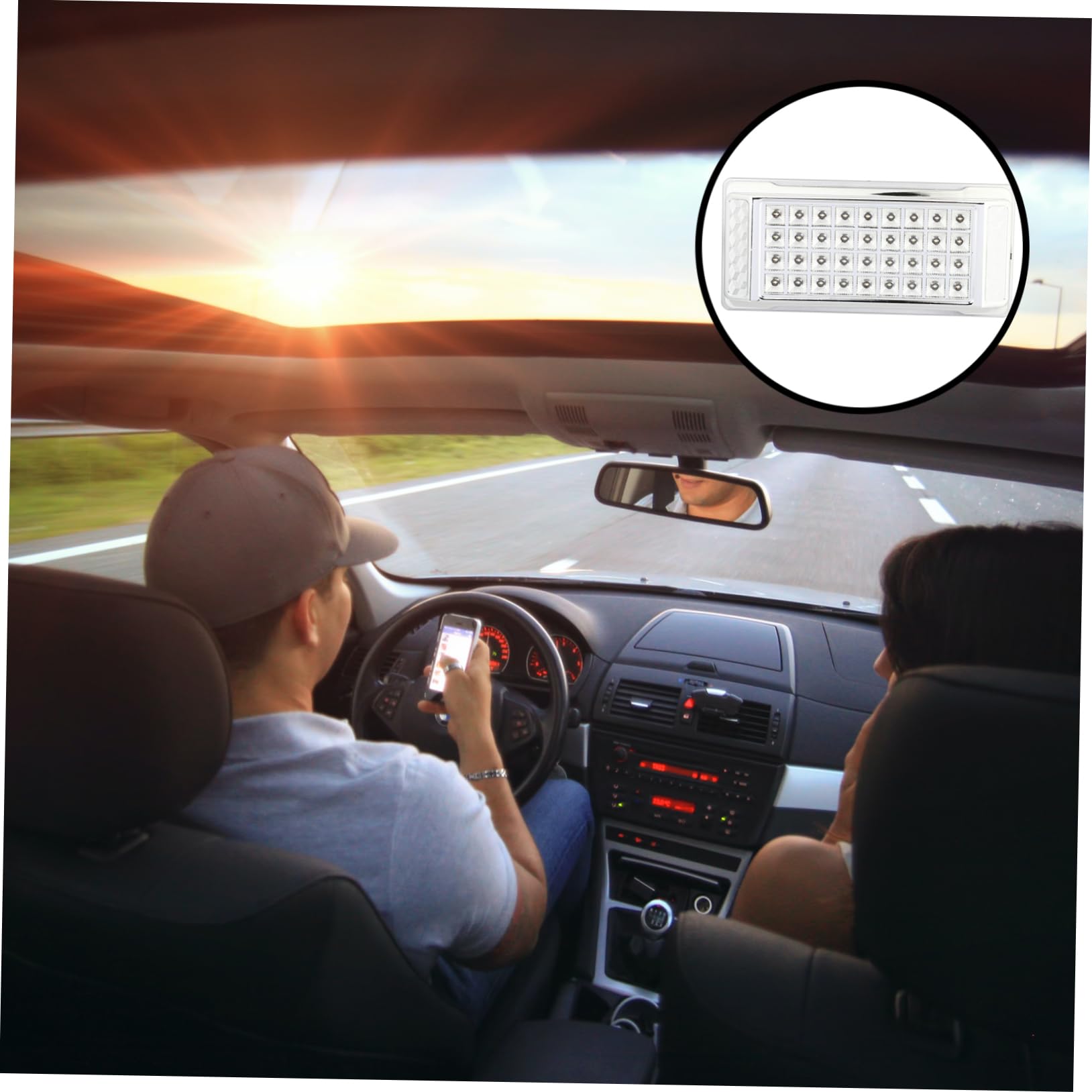 SOLUSTRE Led Car Interior Lamp 24v Roof Light Ceiling Car Reading Light for Car Indoor Ceiling Lamp