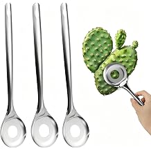 3Pcs Cactus Peeler Spoon, Stainless Steel Rice Meat Dumplings Spoon Squeezing Meatball Artifact Kitchen Tools, Peelers, Graters, Peelers and Slicers