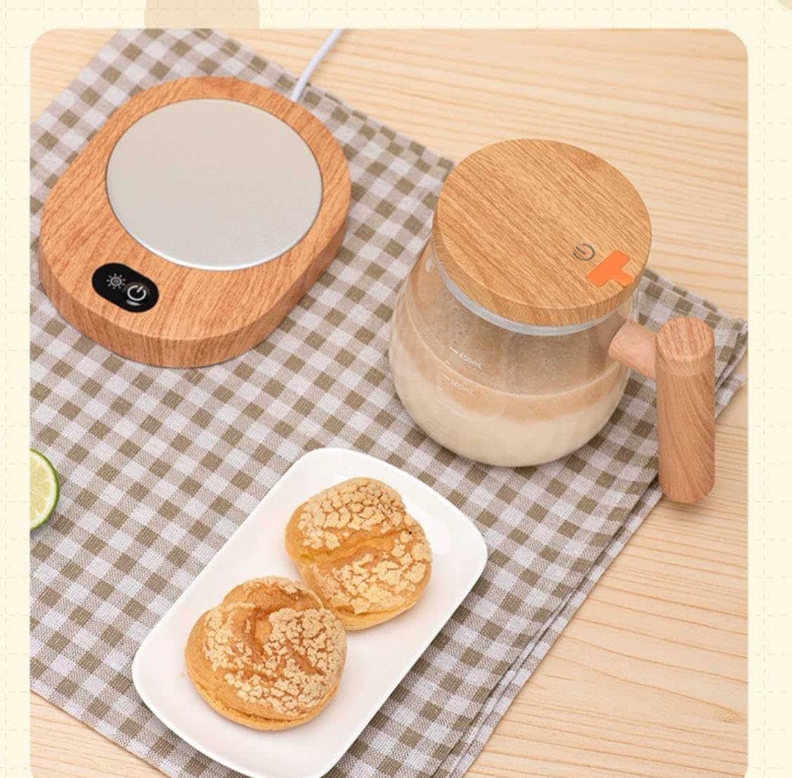 Glass Stirring Coffee Mug