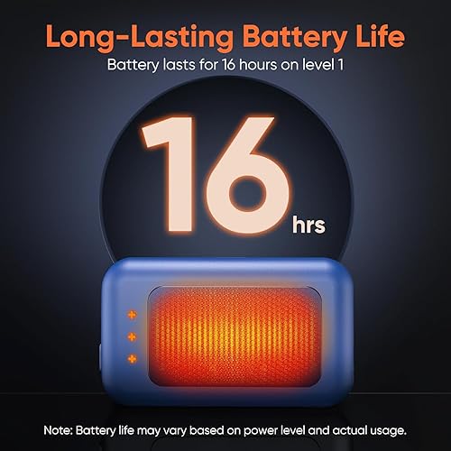 Miniatura 2 de Calentadores de manos recargables, paquete de 2 calentadores de manos eléctricos de 6400 mAh, 16 horas de duración, ideal para exteriores,