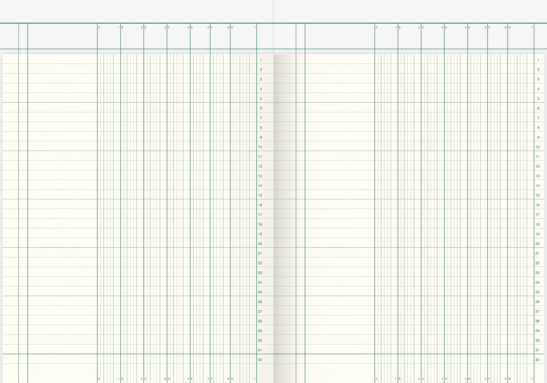 Konig & Ebhardt K + E Konig & Ebhardt 8611071-7107K40KL Spaltenbücher mit Kopfleiste A4 7 Spalten Inh.40 Blatt