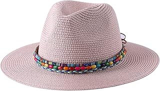 Sombrero Fedora unisex de verano para viajes, playa, jazz, para mujeres y hombres, de ala ancha, sombreros de paja