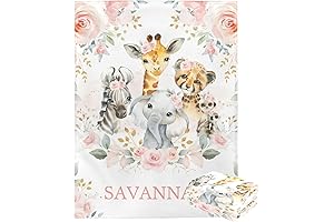 Exclusive Personalized Elephant Baby Blanket