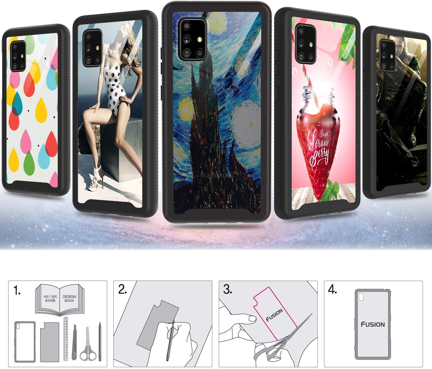 LeYi Compatible with Samsung A71 5G UW Case with 2 Tempered Glass Screen Protector, Samsung Galaxy A71 5G UW Case, Full-Body Hybrid Shockproof Bumper Clear Phone Cover Case for Galaxy A71 5G UW, Black