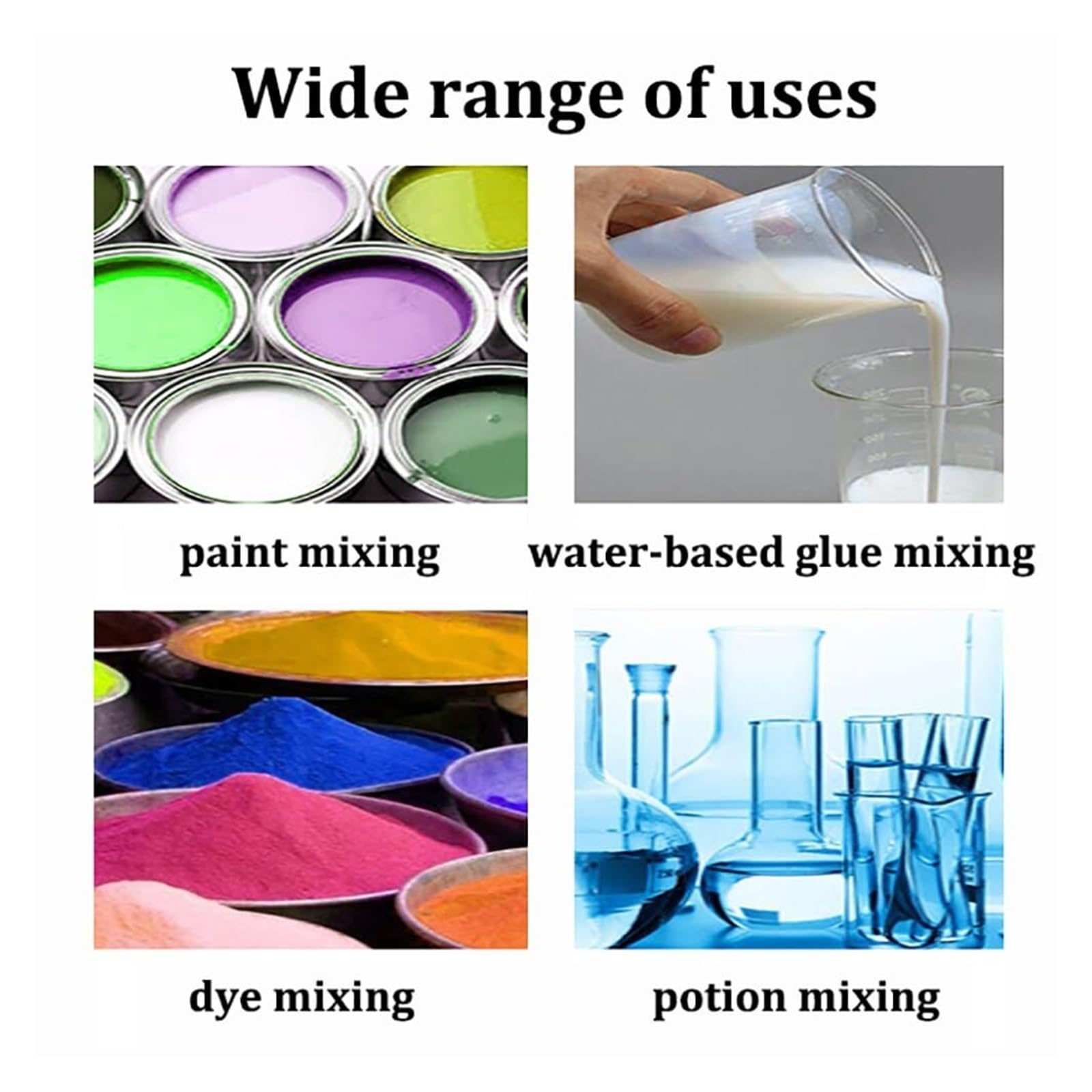 Mezclador de pintura neumático industrial, agitador de alta velocidad de 2600 RPM para una mezcla eficiente de pintura y tinta