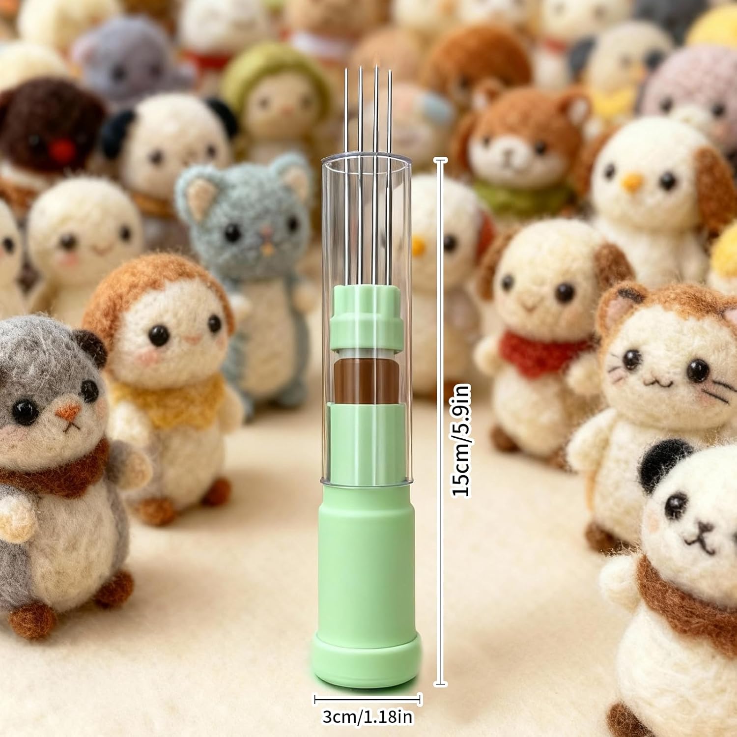 Electric Felting Needle Machine, Wool Felting Tool, 1-7 Needles with Speed Control, Easy Needle Change, for Quick Felting, DIY Wool Painting and Felted Craft Work