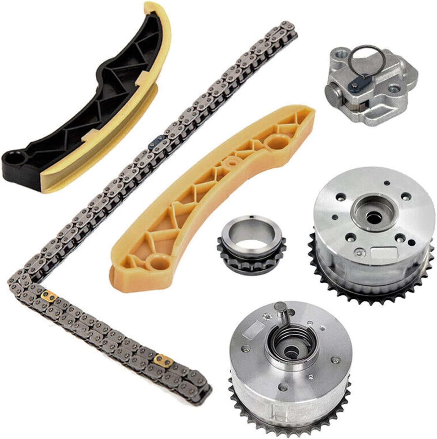 22211-2B000 Timing Chain Kit with Pair Camshaft VVT Timing Gear, Fits for 2012-2017 Rio 1.6L, for Soul Forte Optima 1.6L, Replace 21030-2B000, 20910-2BB03, 21020-2B100