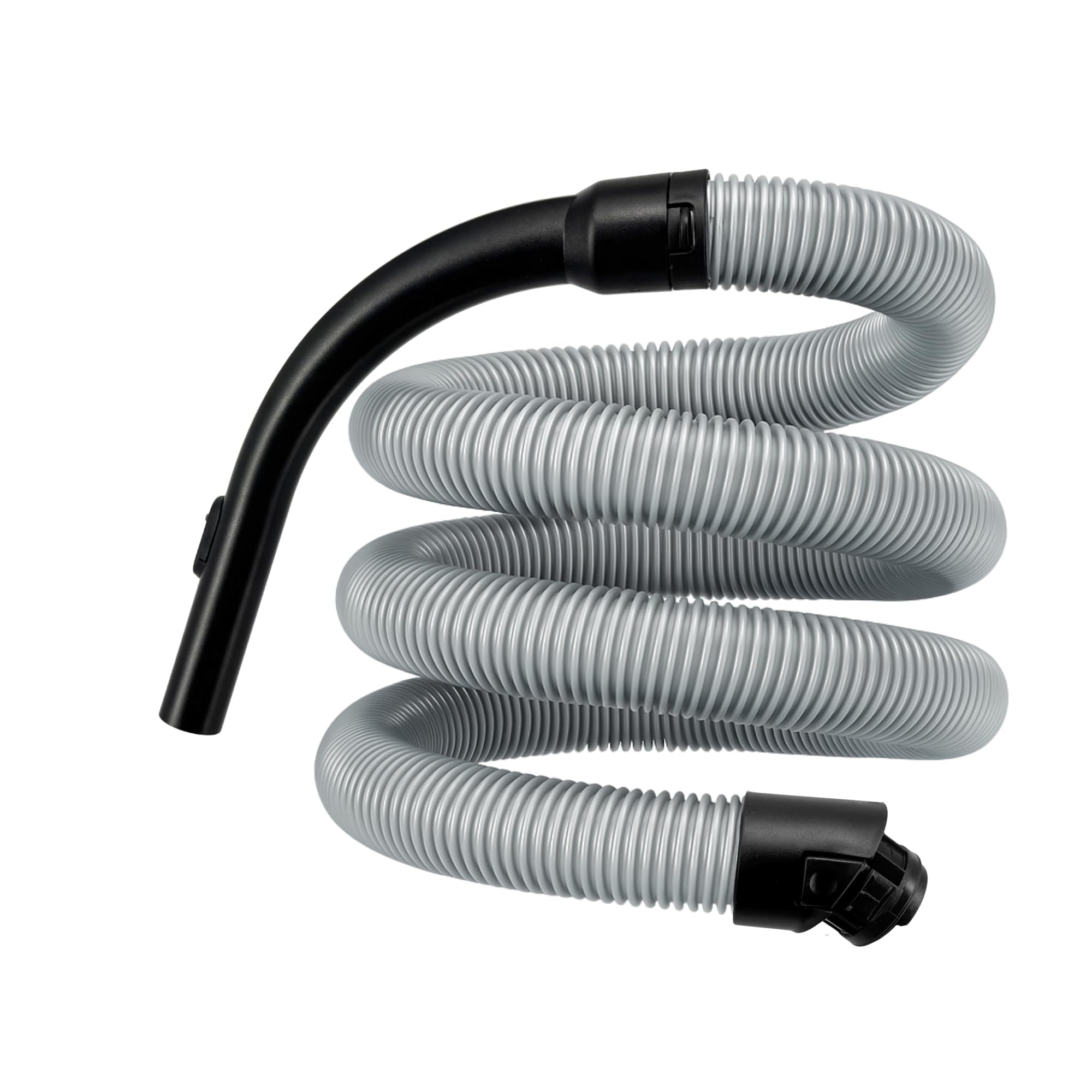 Tube Aspirateur Buse de Sol Poignée Tuyau Compatible avec Miele S8 S8000 C3 Complete & C3 Compact Pièces de rechange Buse Combi SBD Gris Plastique et métal 1 Pièce