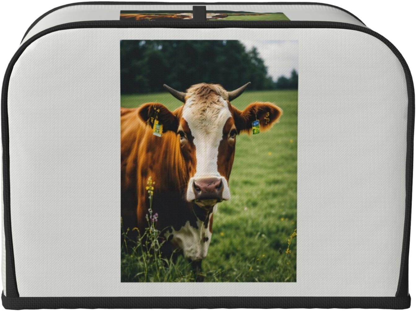 Cute Cow Print 4-Slice Toaster Cover Kitchen Appliance For Bread Home Protector Daily Usability image 2
