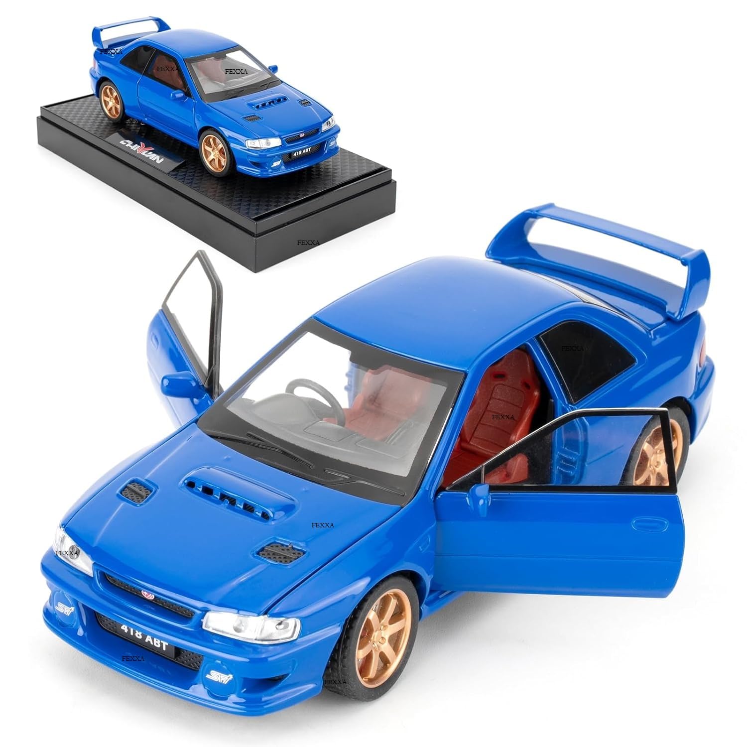 FEXXA 1/32 Compatible for Subaru Impreza WRX STI Model Car, Pull