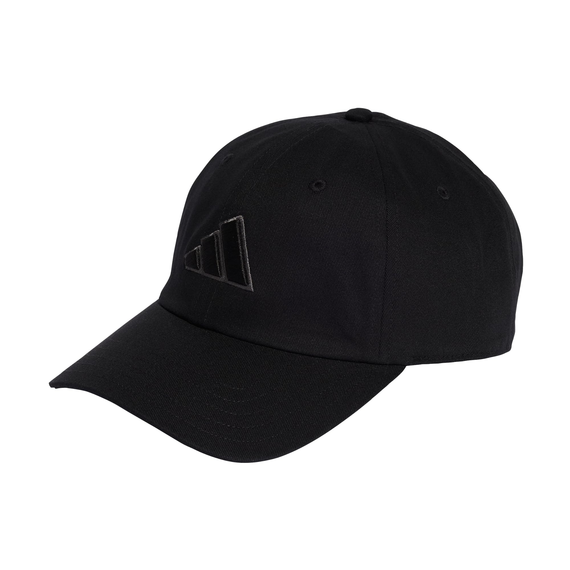 adidas Unisex Dad Tonal Logo Hat, Black/Grey six, XXS-XS