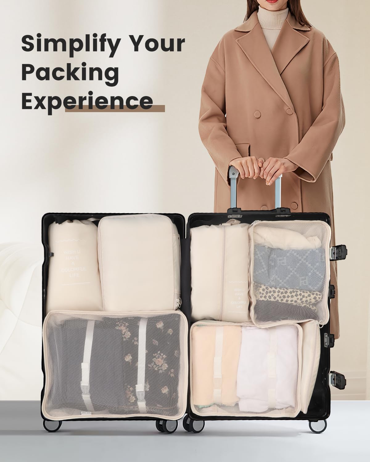 Cubes De Rangement De Voyage Compressibles – 4 Tailles, Parfaits Pour Valise, Camping, Déménagement Et étudiants - 2