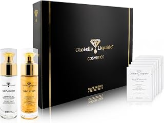 Illuminating Gift Box - Face Cream with Colloidal Gold, X50 Antiaging + Face Mask with Colloidal Gold & Hyaluronic Acid - Free Samples - 30ml - Gioiello Liquido