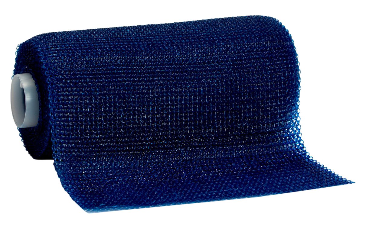 3M - Scotchcast Plus Casting Tape, bandage en fibre de verre activée par l'eau, léger, résistant, respirant, couleur bleue, taille 10 cm x 3,65 m, lot de 10 unités.