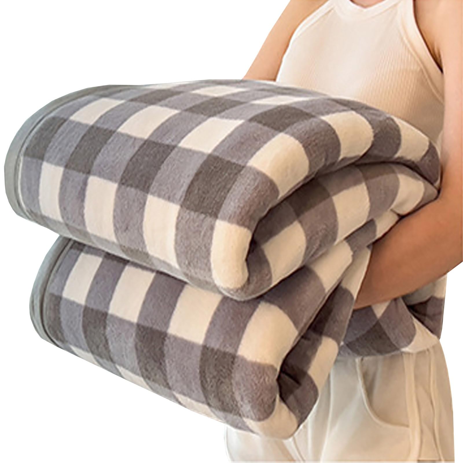 Plaid couverture polaire flanelle contre le froid grand jeté de canapé doux en peluche