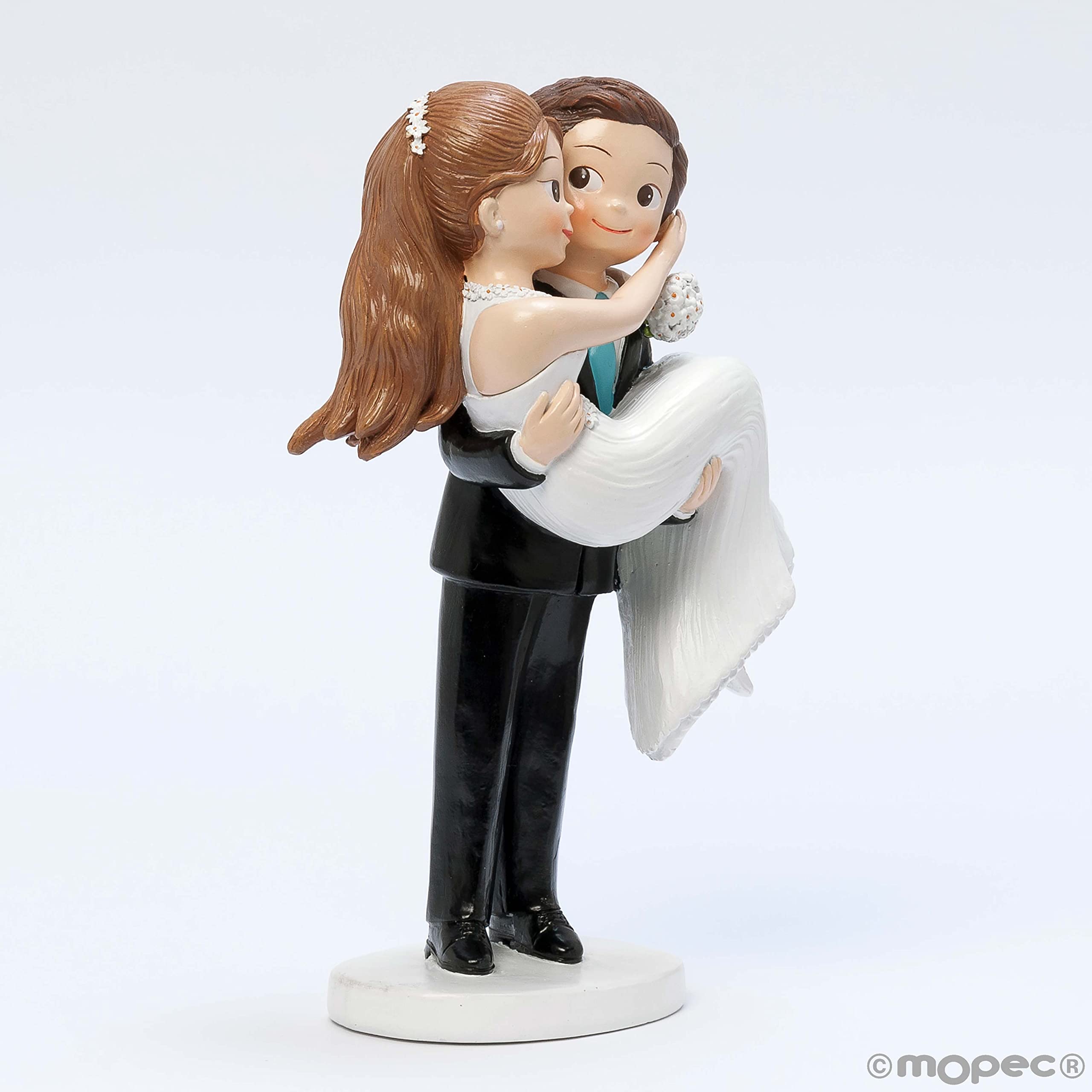 Mopec Y122 Pop&Fun Kuchenfigur Braut in Armen, 20 x 13,5 cm, mehrfarbig, groß