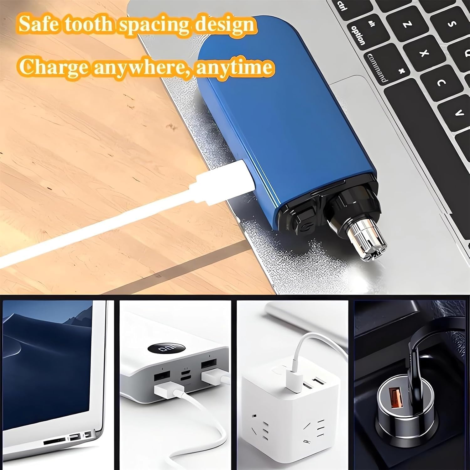 FLOITTUY Utilize high-strength stainless steel blades for accurate trimming.Remove the nose, ear, eyebrow, beard, and face excess hair.High powered motor speed.Easy to carry.Waterproof,No Pull, Precision Cut. 3