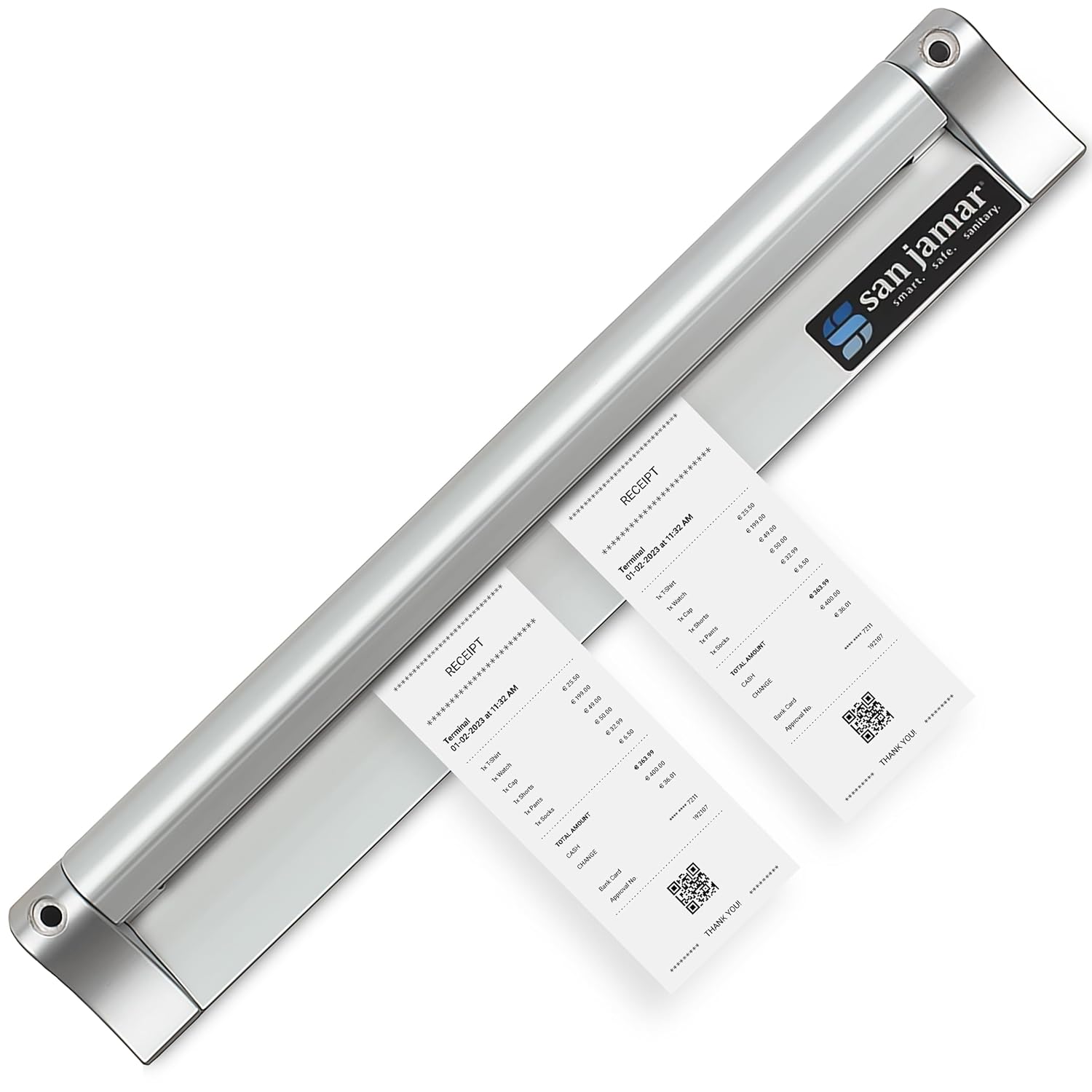 San Jamar Check Rack with Mounting Screw Pack for Kitchens and Restaurants, Stainless Steel, 24 Inches, Silver