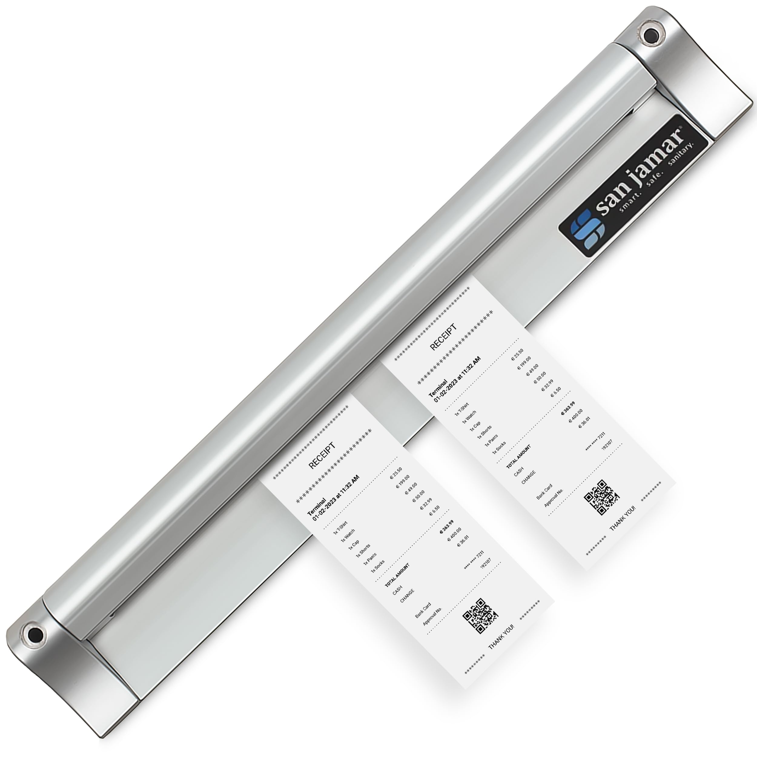 Check Rack with Mounting Screw Pack for Kitchens and Restaurants by San Jamar – 24", Stainless Steel, 24 Inches, Pack of 6, Model CK6524A