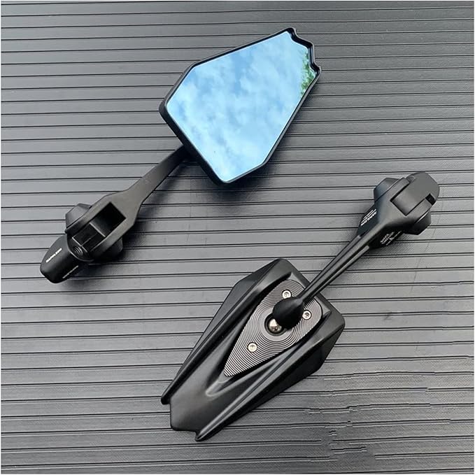 NOCHE Espejos Retrovisores De Aluminio CNC Motocicleta para Duke 390 125/200 250 790 para Duke 2013 2014 2015 2016 2017 2018 2019 Retrovisores Laterales (Color : Negro)