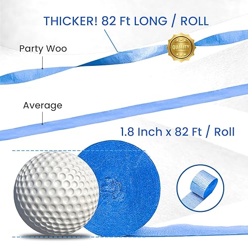 Vista 33 de PartyWoo Serpentinas de papel crepé verde, 6 rollos de 492 pies, paquete de papel crepé verde bosque esmeralda cazador para graduación, Navidad