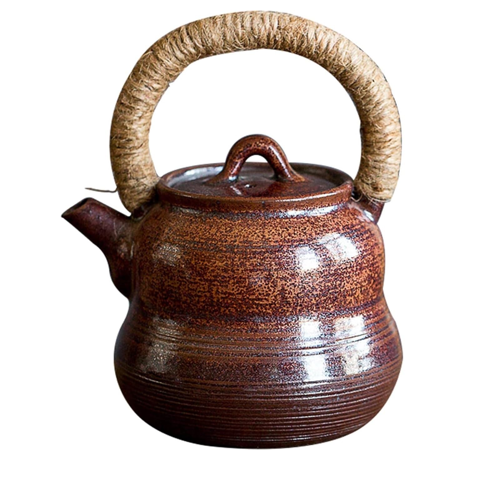 Théière en porcelaine chinoise noire de 270ml pour thé en vrac