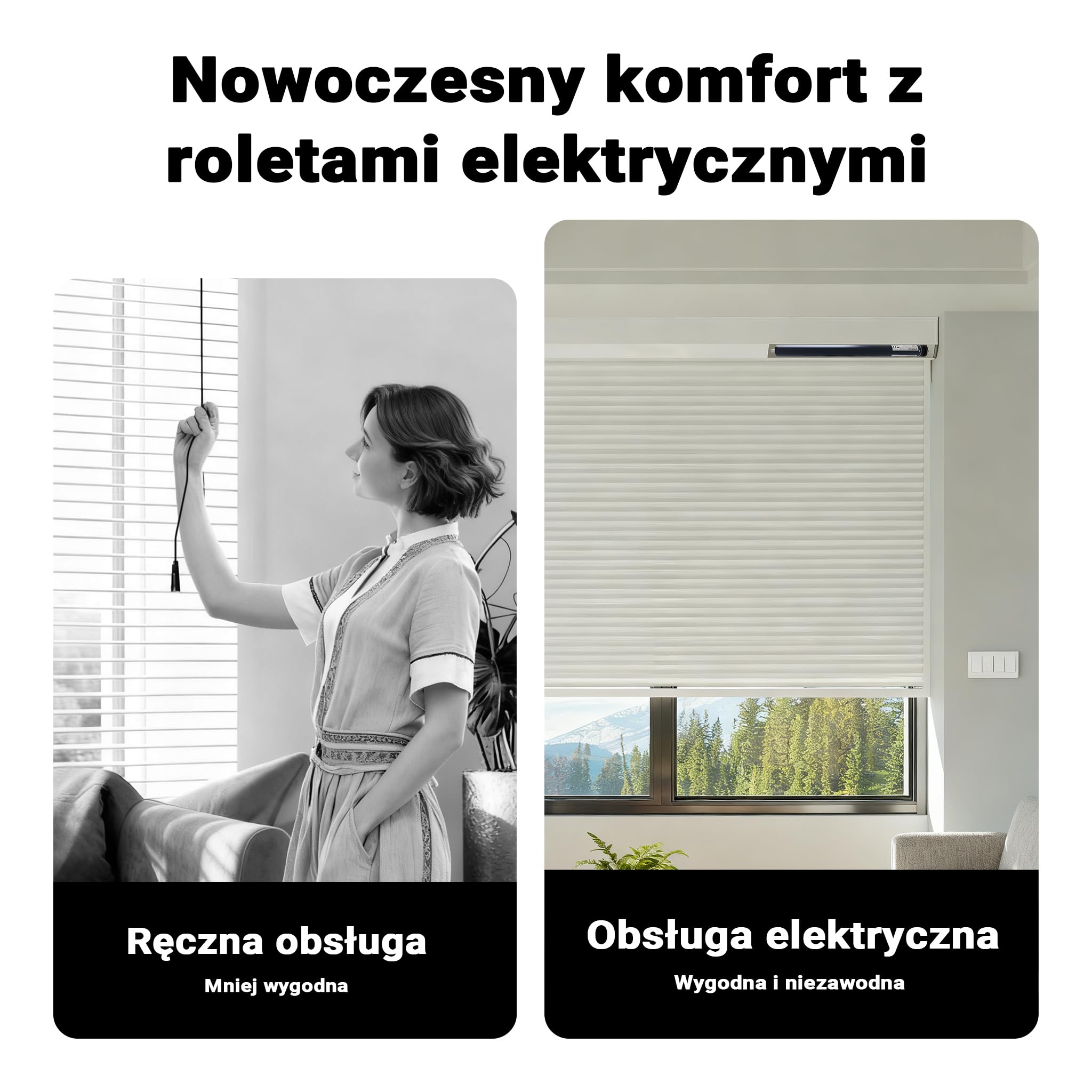 Silnik do rolet Wiltec 204 W 30 Nm z mechanicznym wyłącznikiem krańcowym i stopniem ochrony IP44 SW60, silnik do rolet elektrycznych