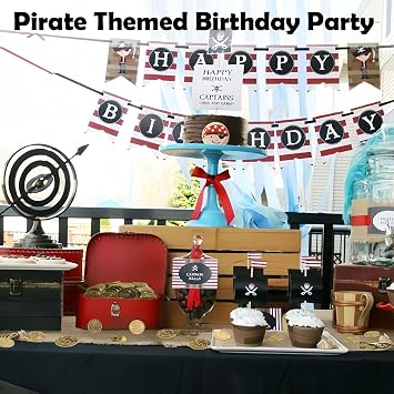 Gold Coins - Plastic Pirate Coins, 320 Pcs - Perfect for Pirate Themed Parties and Games (3 Patterns)