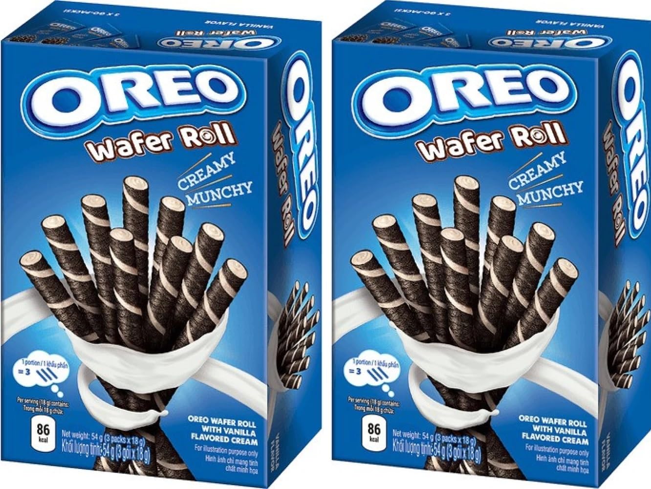 Oreo Wafer Roll Smooth And Crunchy Creamy Munchy With Vanila Flavoured Cream 54g (Pack Of 2) (B0D1VQGD7J) Amazon Price History, Amazon Price Tracker