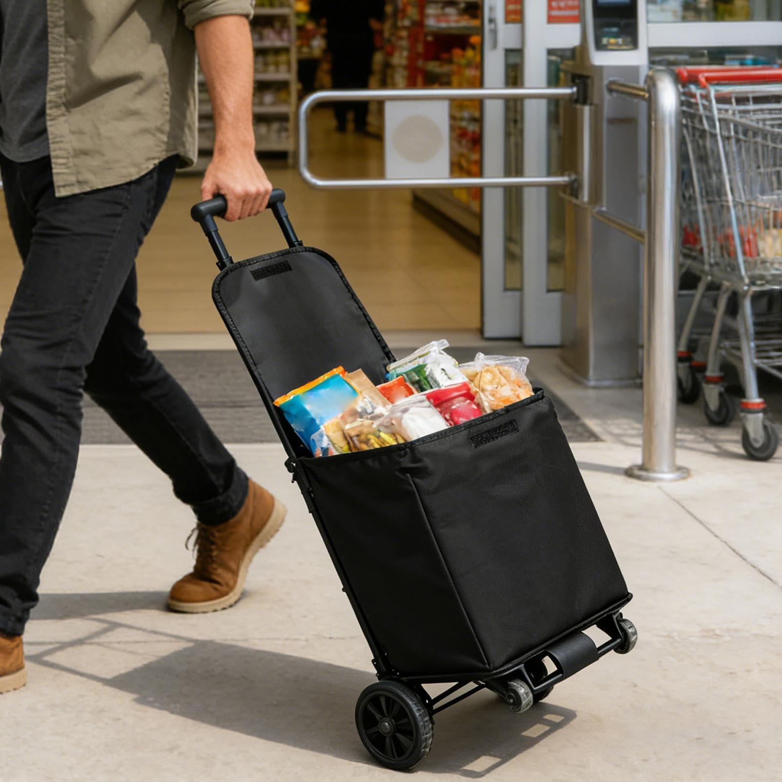 Carrelli portaspesa per generi alimentari 50 kg di Portata, Trolley