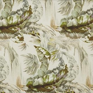 Kt KILOtela - Tela por Metros de loneta Estampada Digital - Half Panamá 100% algodón orgánico, Oeko-Tex Standard 100 - Ancho 280 cm - Largo a elección de 50 en 50 cm | Palmeras - Verde, Rosa, Beige