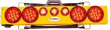 TowMate 36 inch Wireless Tow Light Bar | Includes 7-Pin Round Transmitter with Red Wire and a Charging Cable | Heavy-Duty LED Light Bar with Stop/Turn/Tail | Made in the USA