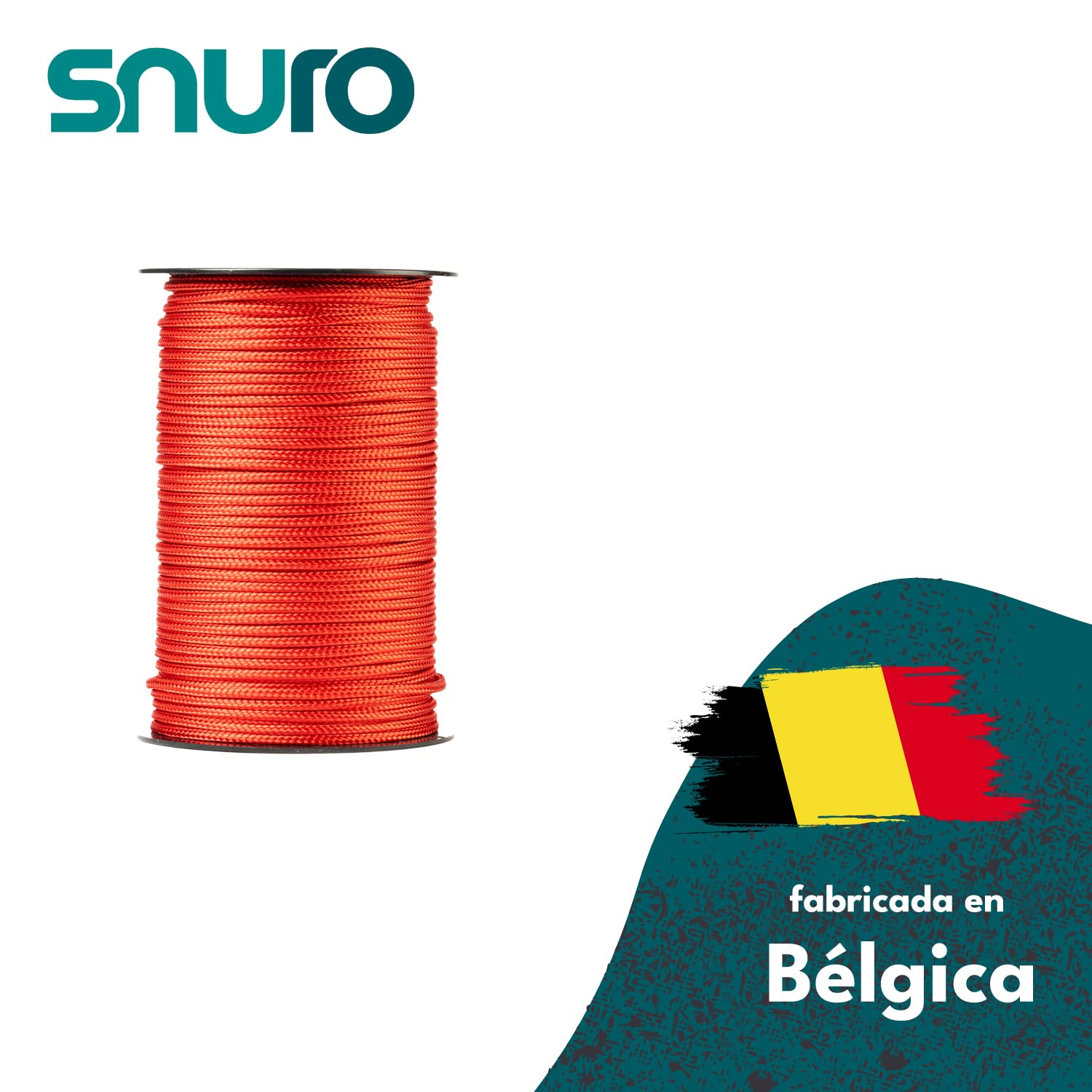 Cuerda de poliéster (3 mm, 100 m, rojo) - Poliéster trenzado - Sólido, resistente a la intemperie y versátil - Carga de rotura 153 kg