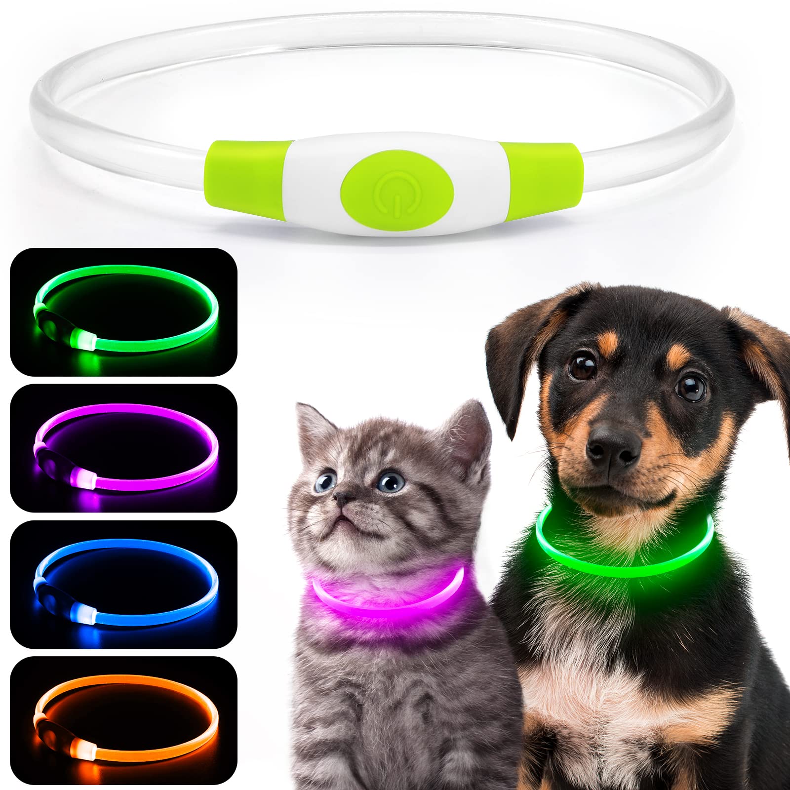 Amazon | iTayga 犬 猫用LED光る首輪, 散歩 ライト 小型犬 犬用 Amazon | iTayga 犬 猫用LED光る首輪, 散歩 ライト 小型犬 犬用