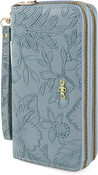 AdiStylinno Floral Long Coin Purse with Compartments