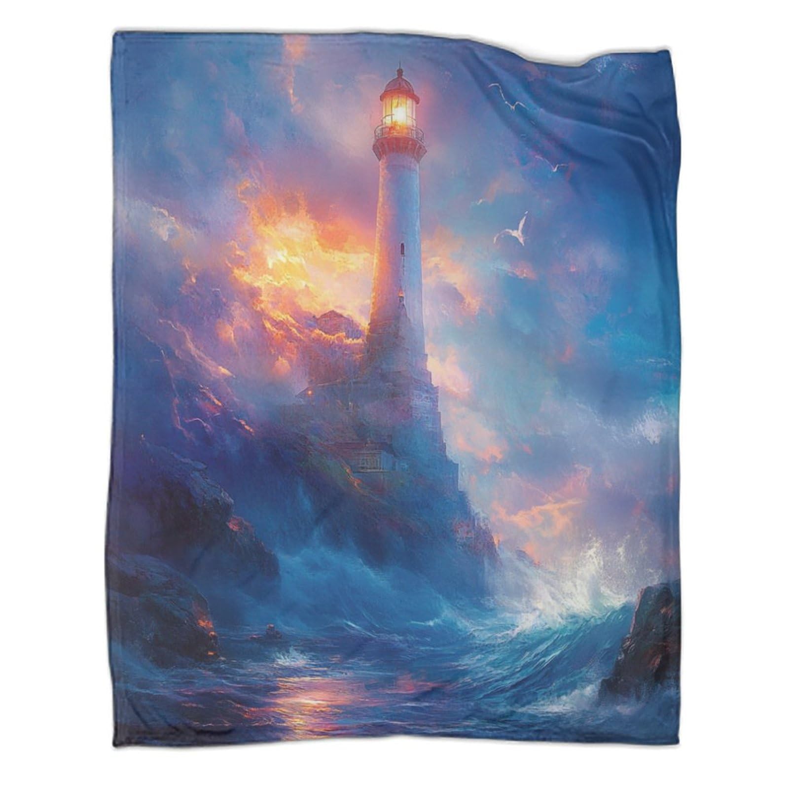 Couverture phare originale pour offrir en cadeau doux et reconfortant