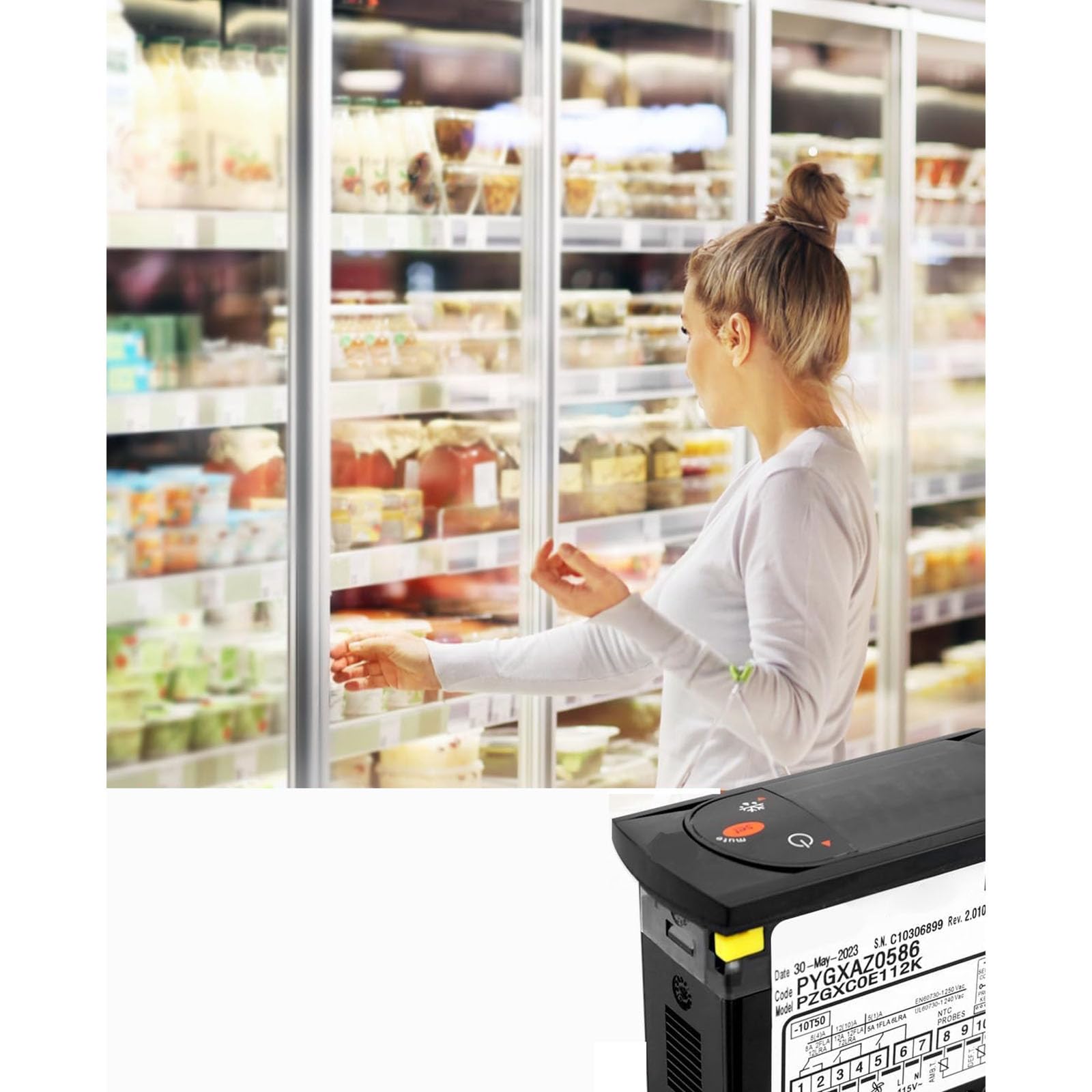 Unité de contrôle de température industrielle avec thermostat numérique à temps de réponse rapide, parfait pour les applications de stockage des aliments Contrôle intelligent de la température du