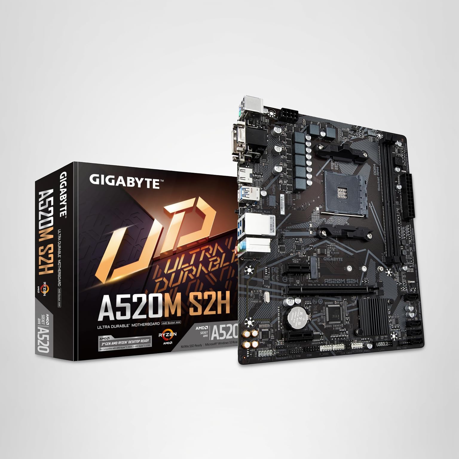 Amazon.com: GIGABYTE A520M S2H Motherboard - Supports AMD Ryzen