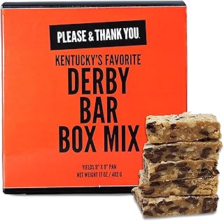 Please & Thank You Kentucky's Favorite Derby Bar Mix (Yields 9” x 9” Pan) - Bake-it-Yourself Derby Snack Bars Mix