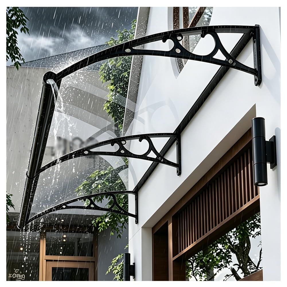 Auvent d'extérieur pour porte d'entrée abri pluie et neige 360cm