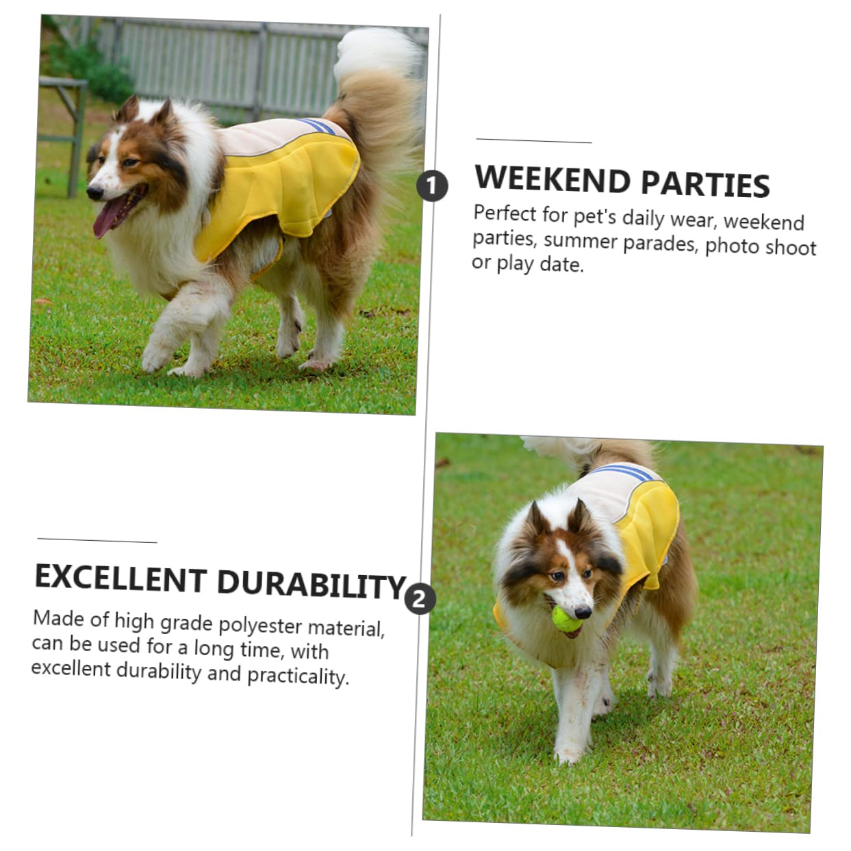 Gilet Rafraîchissant pour Chien, Anti-surchauffe, Jaune XL en Polyester