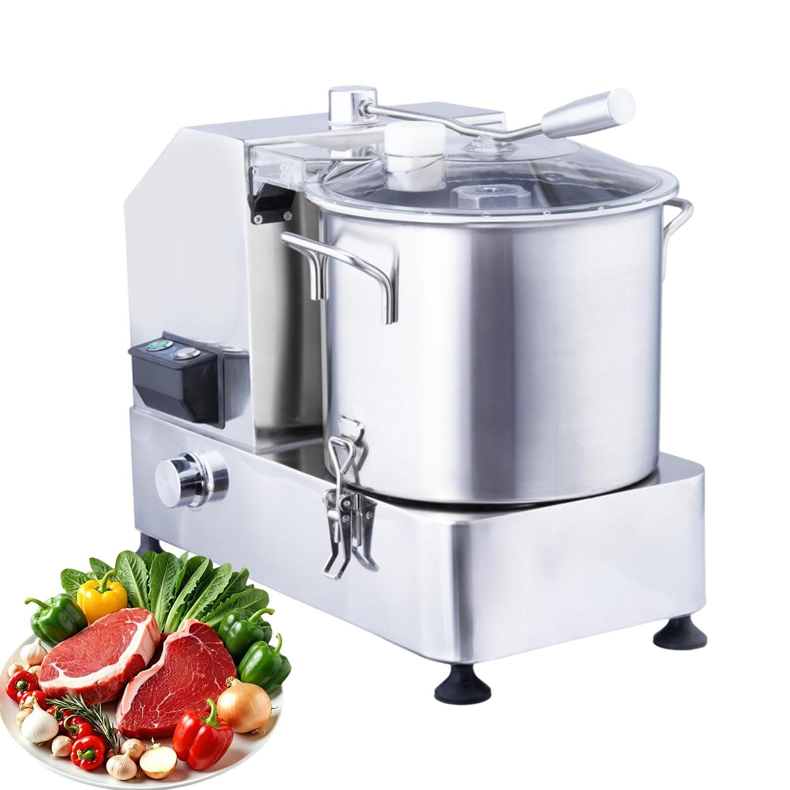 Sunseota Commercial Meat and Vegetable Blender Stainless Steel Food Shredder 9L-1800W