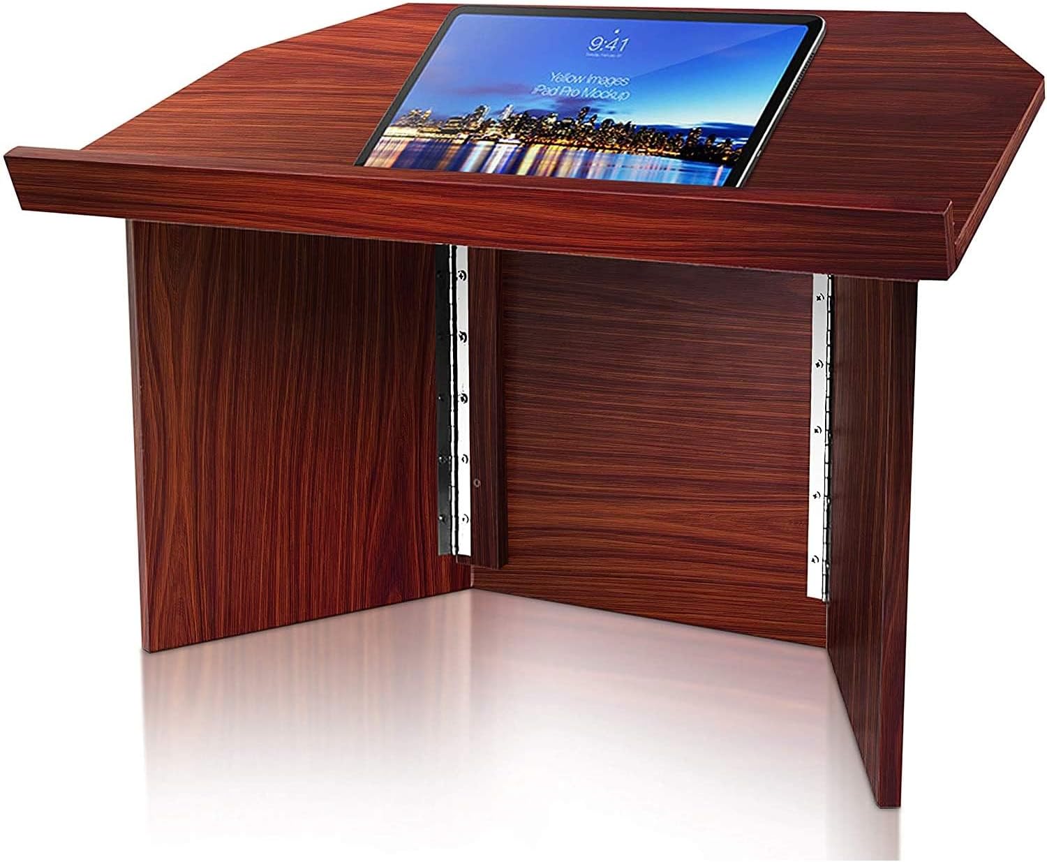 Portable Lectern Podium | Tabletop Presentation Stand | Quick Setup Folding Style (PLCTND41)