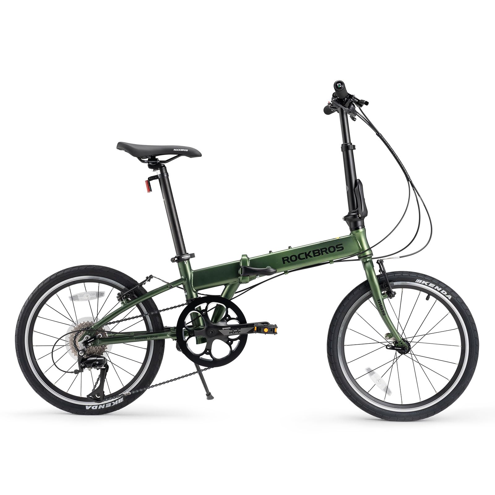ROCKBROS Vélo Pliant de 20 Pouces en Aluminium, Vélo Pliable à 8 Vitesses Frein à Disque, Portable & Compact pour Adulte